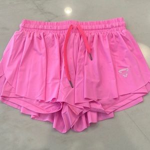 Hot pink flowy shorts